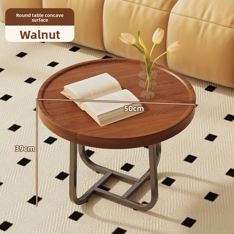 Multi-functional Coffee table Japanese creative annual ring small coffee table small apartment sofa side balcony tea table Oasis Select AOM-AI-50-39