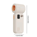 High Speed Fan Cooling Fan Rechargeable Strong Wind Mini Fan Portable Outdoor Handheld Fans 4 Gears Wind Speed Adjustable Oasis Select champagne United States