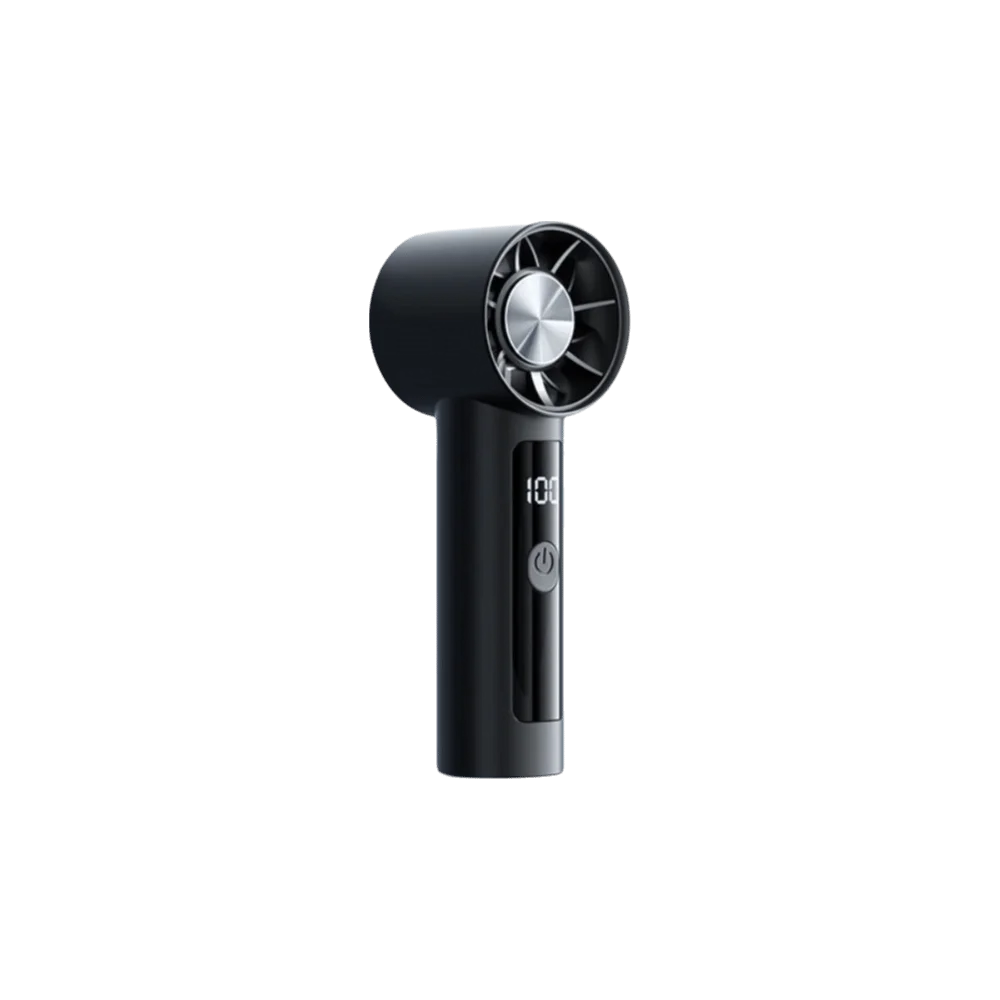 Strong Wind Mini Turbo Fan Super Strong Wind Powerful Airflow Portable Pocket Fan High Velocity Small Size Personal Fan Camping Oasis Select Black