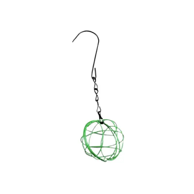 Metal Suet Ball Bird Feeder With Hanging Chain Squirrel Proof Outdoor Garden Birds Hummingbird Feeders Ball Shape Grass Feeder Oasis Select Green