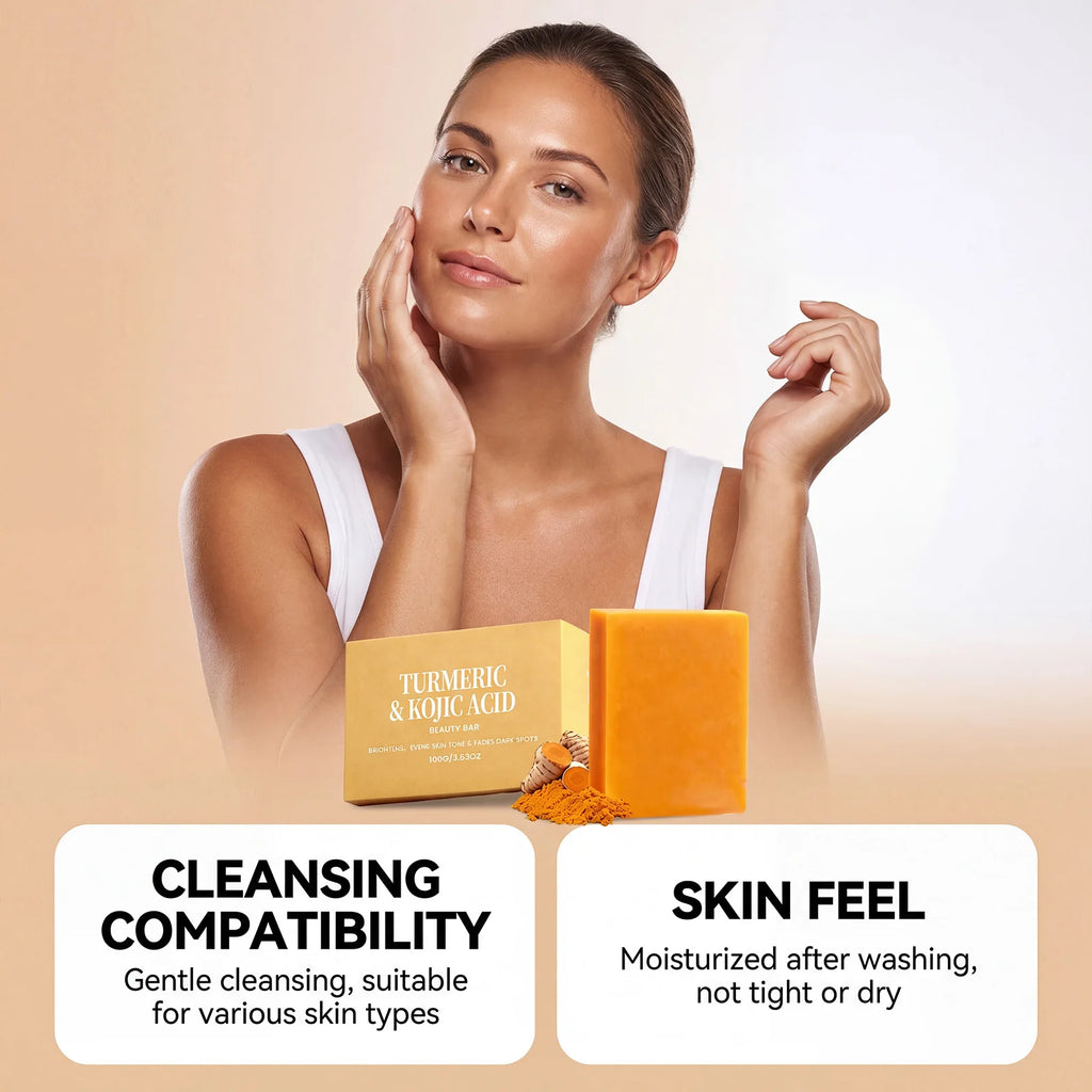 Turmeric Kojic Acid Soap – Brightening & Dark Spot Remover Brightening Bar Soap Oasis Select