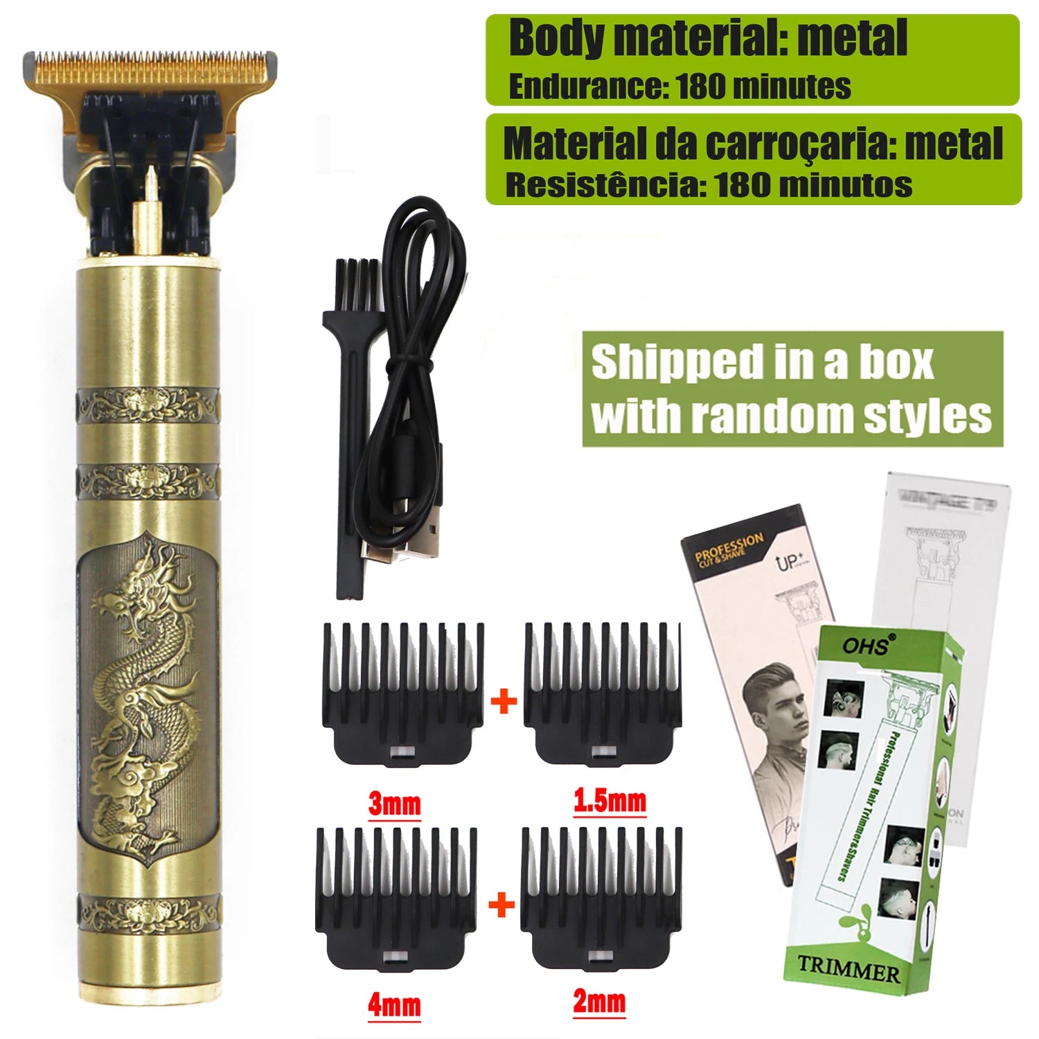 T9 Hair Clipper Repair Beard Shaving Body Hair Trimmer Clippers Electric Machine Men Haircut Machine 0mm Barber Shaver Oasis Select OHS S2 DRAGON