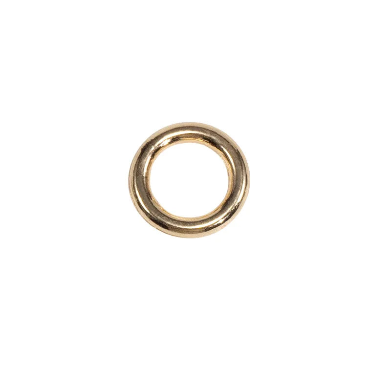 50pcs 9mm Mix Color Soldered Closed Jump Rings Small O Ring Connector for DIY Bracelet Necklace Craft Jewelry Making Oasis Select KC Gold 1.7X9mm