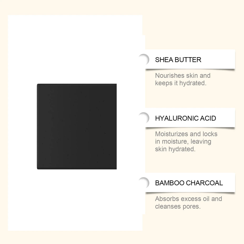 Bamboo Charcoal Body Soap – Pore Cleansing & Moisture Lock