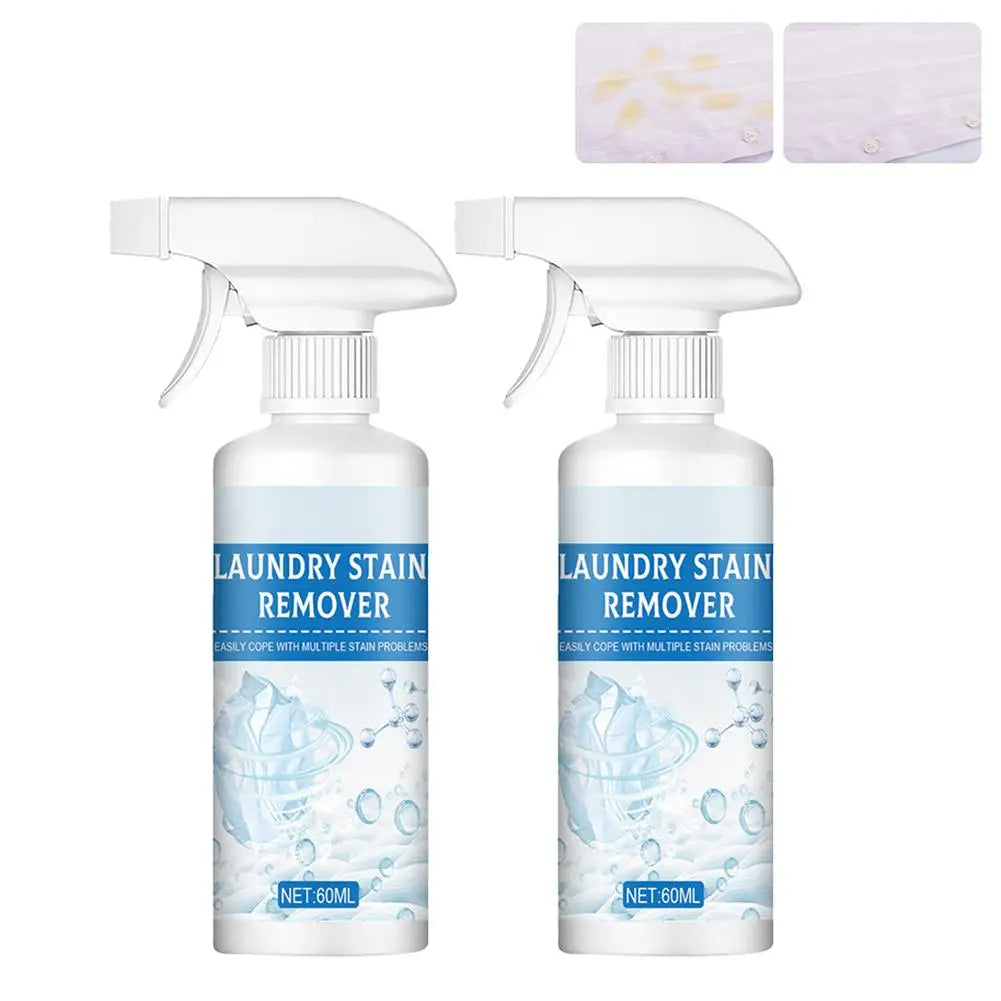 1/2PCS Clothing Stain Cleaner Powerful Laundry Stain Remover Spray Oil stains, Yellowing Cleaner For Dry Cleaning Oasis Select 2 pcs