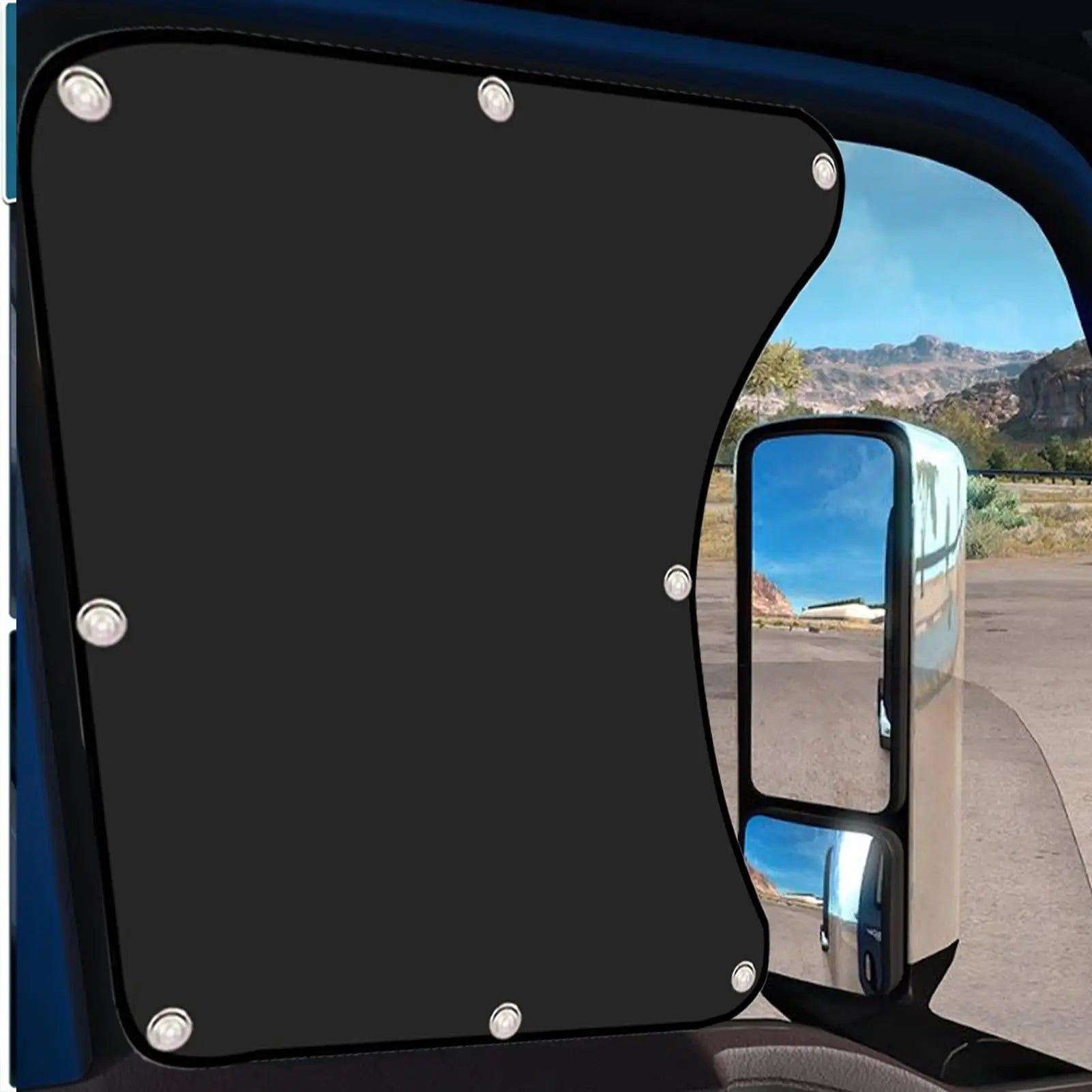 Side Window Sun Shade for Semi-Truck Anti-UV Sun Protection Cooling Breathable Mesh Dustproof Universal Car Accessories Oasis Select