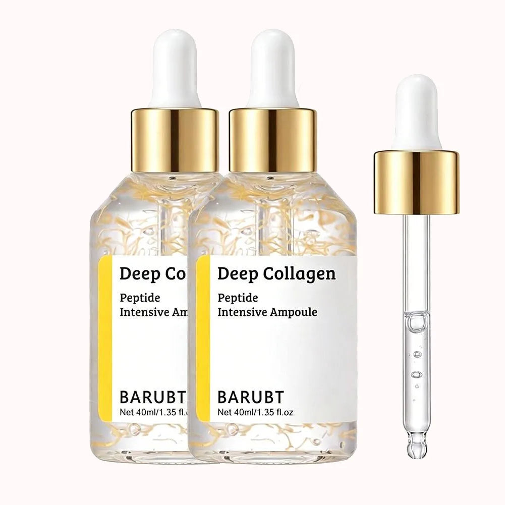 Korean Silk Collagen Essence Serum Deep Peptide Intensive Revitalizing Face Cream Anti-Wrinkle Firming Lifting Skin Care 40/50ml Oasis Select 40MLX2