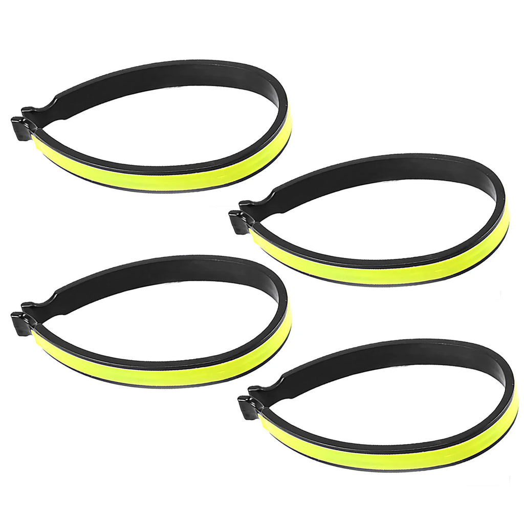 Reflective Clips Bicycle Pants Clip Our Bike Pants Clips Are Coated With Reflective Material 10.1 Cm X 1.1 Cm 2pcs/4pcs Oasis Select 4pcs