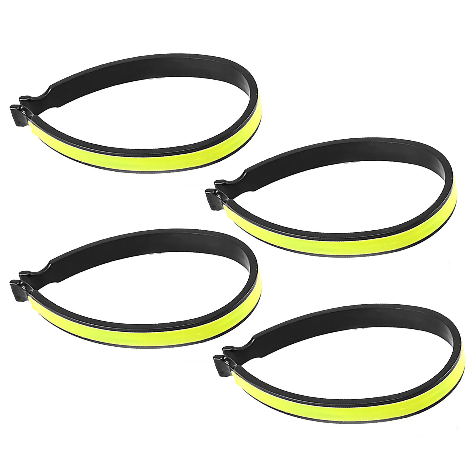 Reflective Clips Bicycle Pants Clip Our Bike Pants Clips Are Coated With Reflective Material 10.1 Cm X 1.1 Cm 2pcs/4pcs Oasis Select 4pcs
