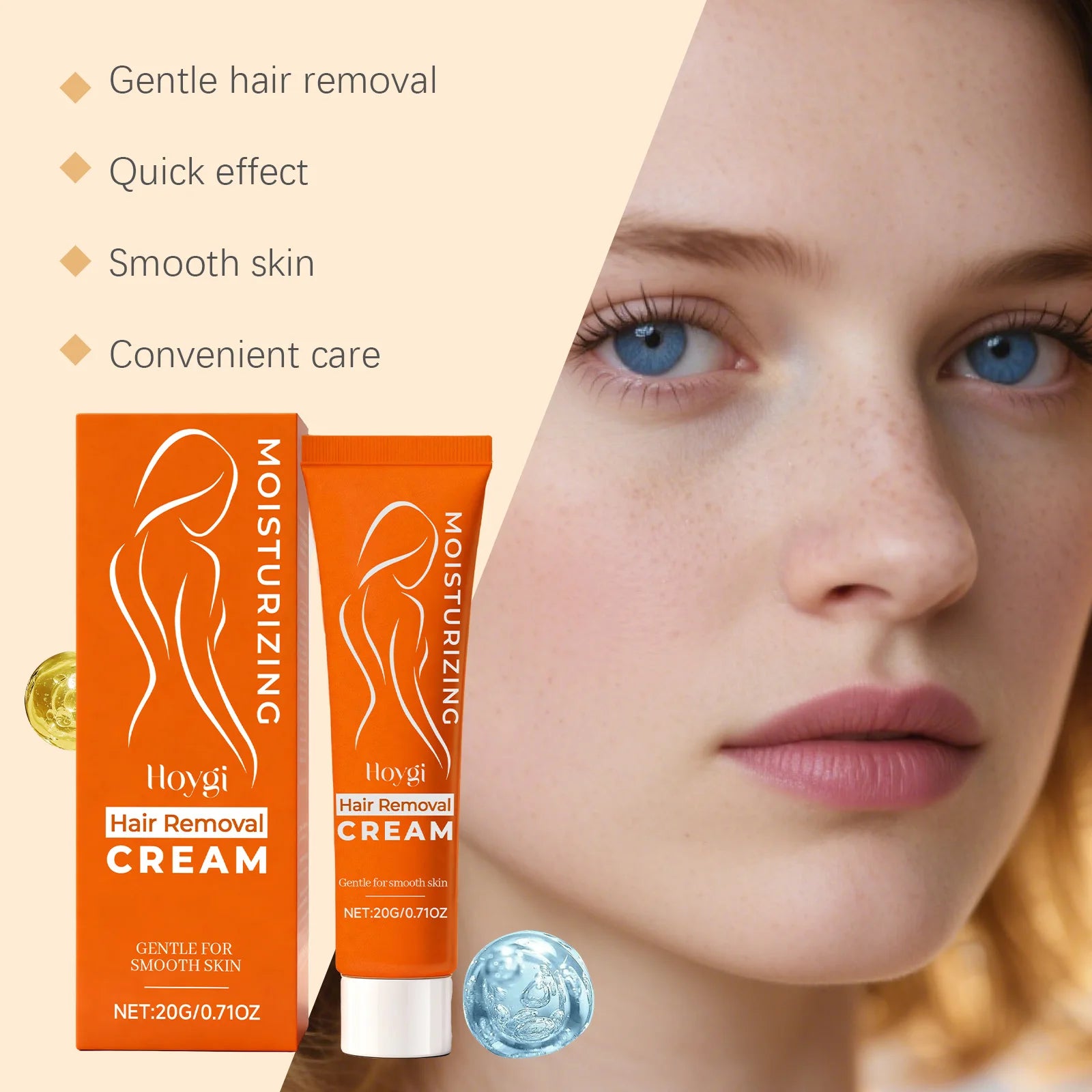 Hoygi Facial Hair Removal Cream – Gentle & Painless for Women Hair Removal Cream Oasis Select