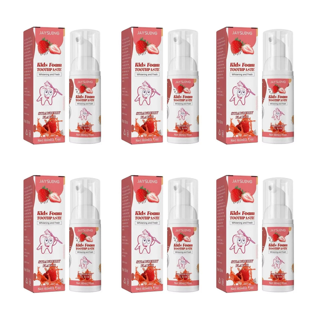 Kids Foam Toothpaste – Whitening, Stain Removal & Gum Care Kids Foam Toothpaste Oasis Select strawberryx6pcs