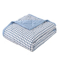 Summer Thin Comforter Soft Air-Conditioned Four Season Comforter Machine Washable Single Double Blanket Ultrasonic Quilted Quilt Oasis Select Blue One Size
