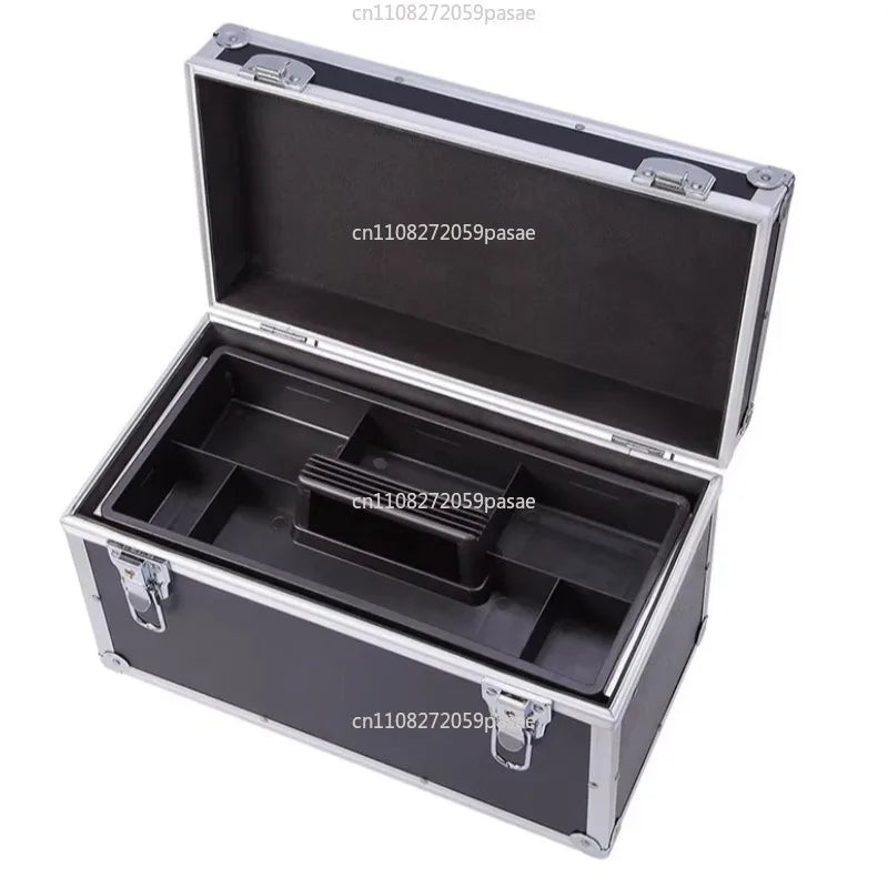 Aluminum Frame Storage Box Portable Multi-functional Items, Tool Storage Box,Multi-layer Compartment Oasis Select