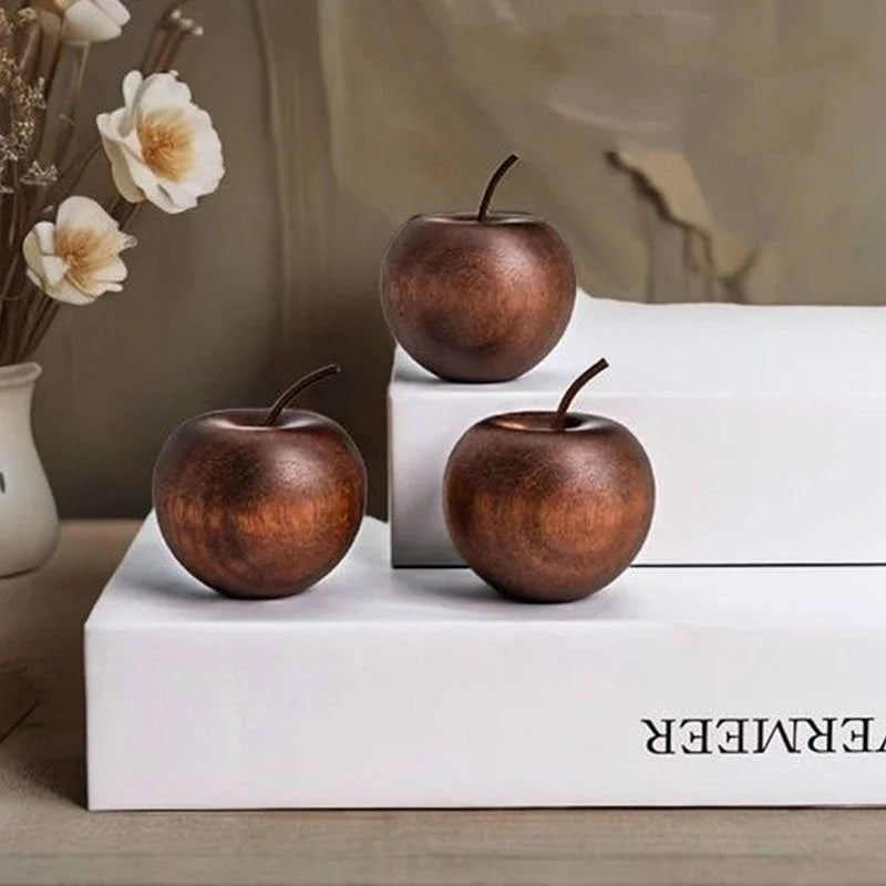 1/3 Set Of Wooden Apple Shaped Essential Oil Diffuser Fragrance Diffuser Suitable For Home Bathroom Car Decoration Oasis Select