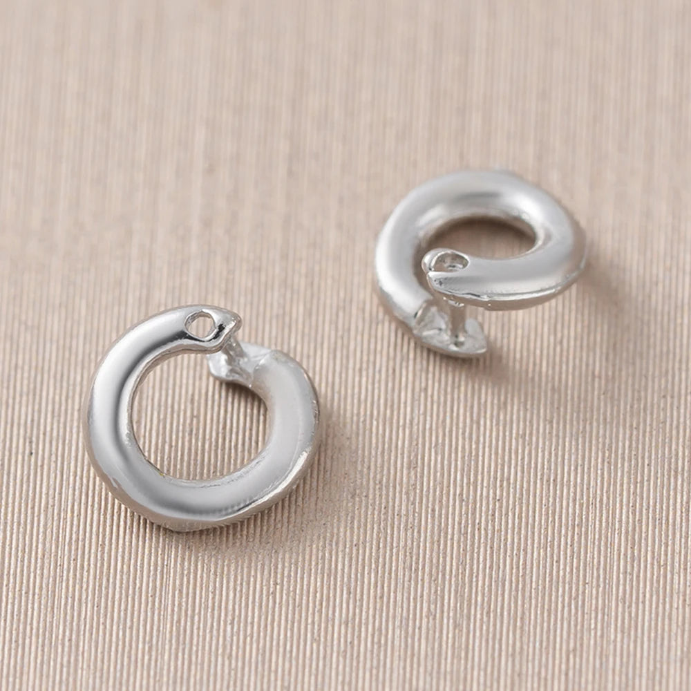 10Pcs 18K Gold Plated 4 Sizes Open Jump Rings Split Rings Connector Locking For Necklace Bracelets Jewelry Making Accessories Oasis Select White Gold 10mm