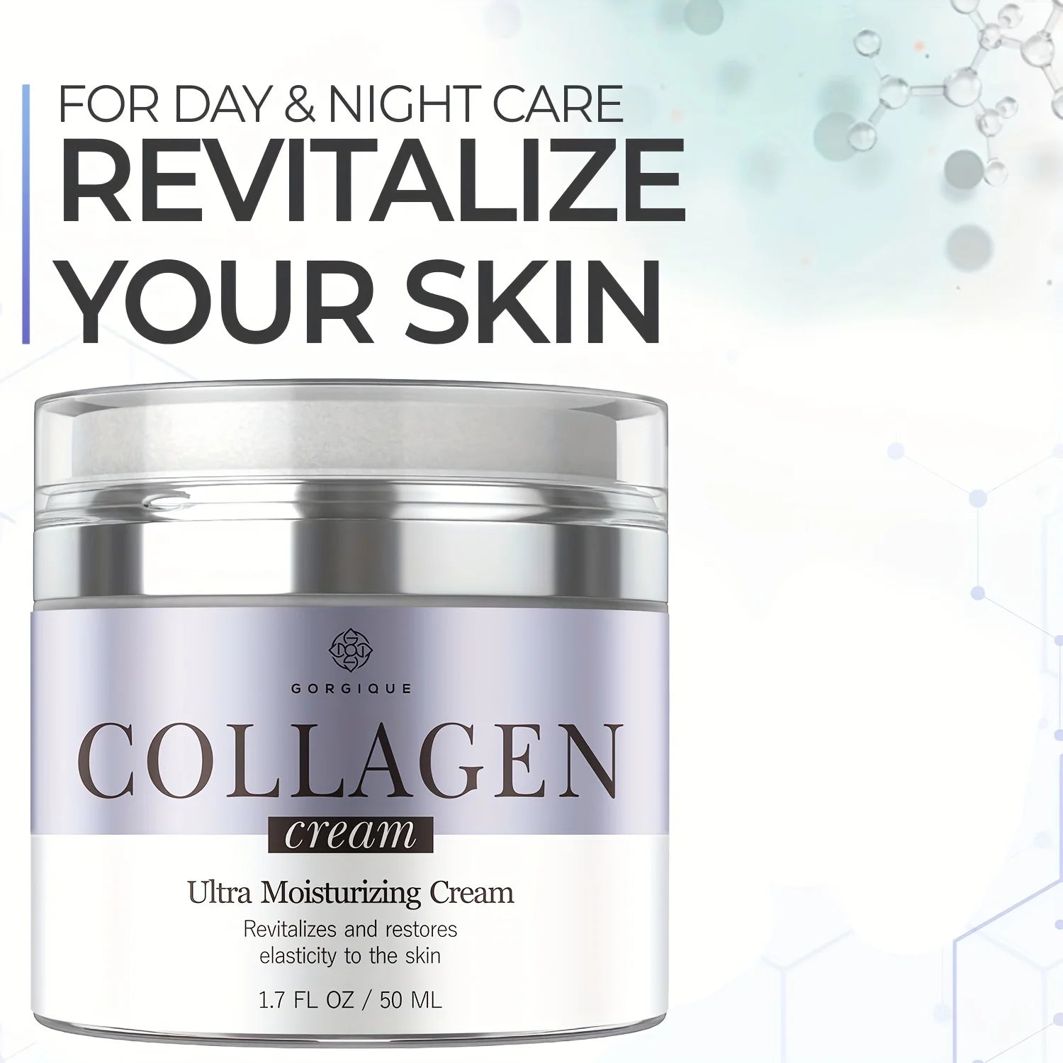 GORGIQUE Collagen Face Moisturizer – Firming Hydrating Cream Face Moisturizing Cream Oasis Select