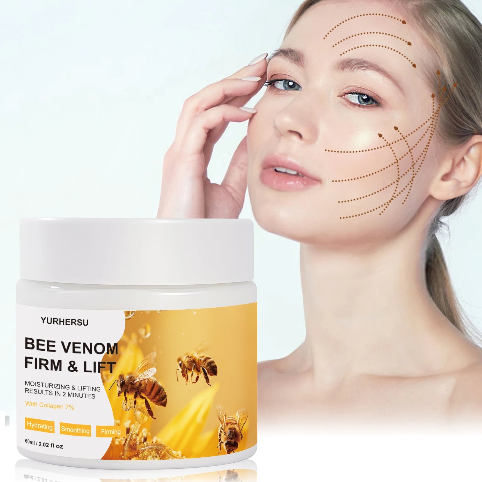 YURHERSU Bee Firming Face Cream 60ml – Smooth & Lift All Skin Firming Face Cream Oasis Select 60ml