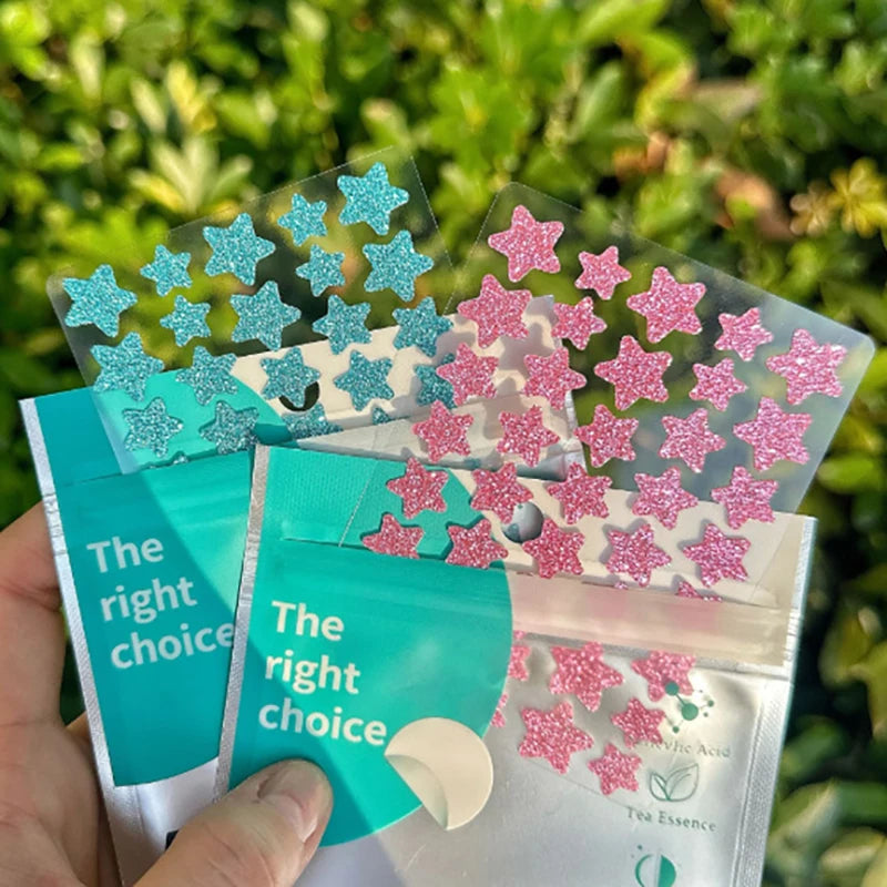 40/51pcs Star Colorful Invisible Pimple Patch Acne Removal Skin Care Stickers Concealer Face Spot Beauty Christmas Halloween Oasis Select