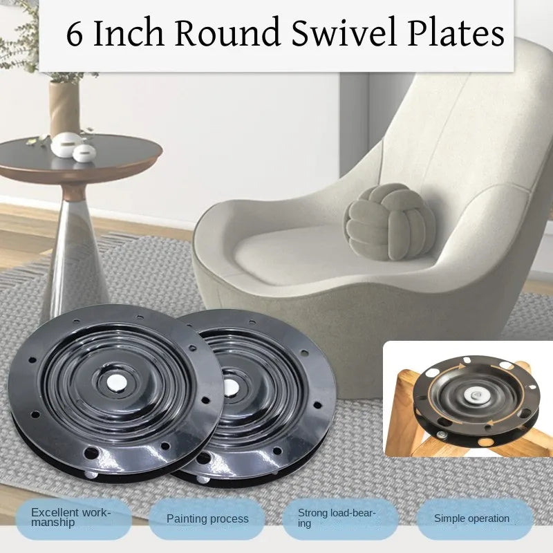 6 In 360 Degrees Swivel Plates Rotating Bearing Metal Rolling Bearing Turntable Display Stand Furniture Hardware Turntable Oasis Select