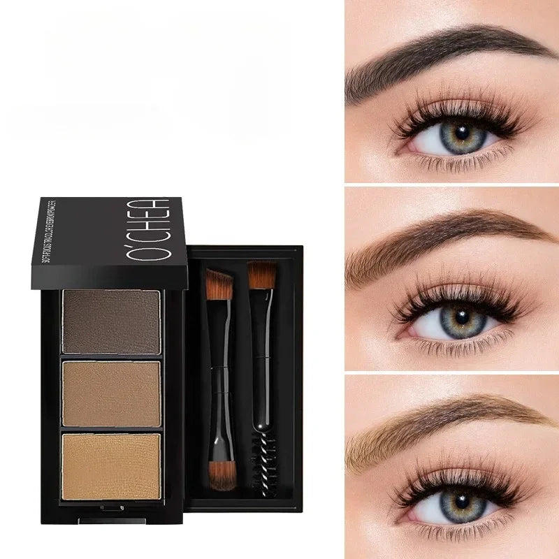 3-in-1 Waterproof 3D Eyebrow Powder Cream Enhancer | Lakerain