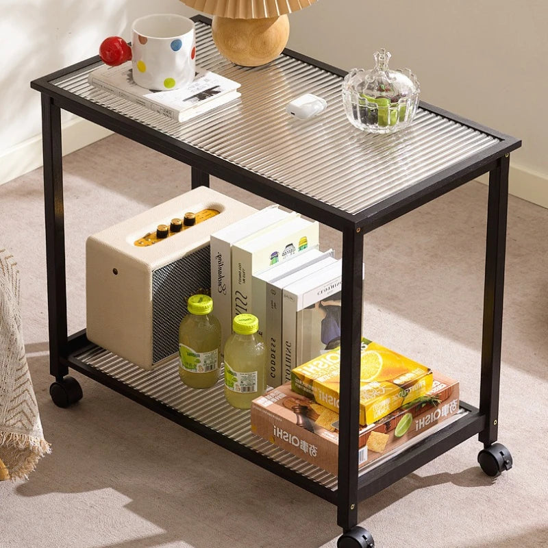 Living room mobile small coffee table cart sofa side cabinet side cabinet bedroom bedside shelf small side table Oasis Select