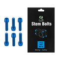 6Pcs M5 18mm Screws MTB Bike Aluminum Alloy Bolts Handlebar Stem Shifter Screws Fasteners Mountain Bicycle Cycling Parts Oasis Select blue