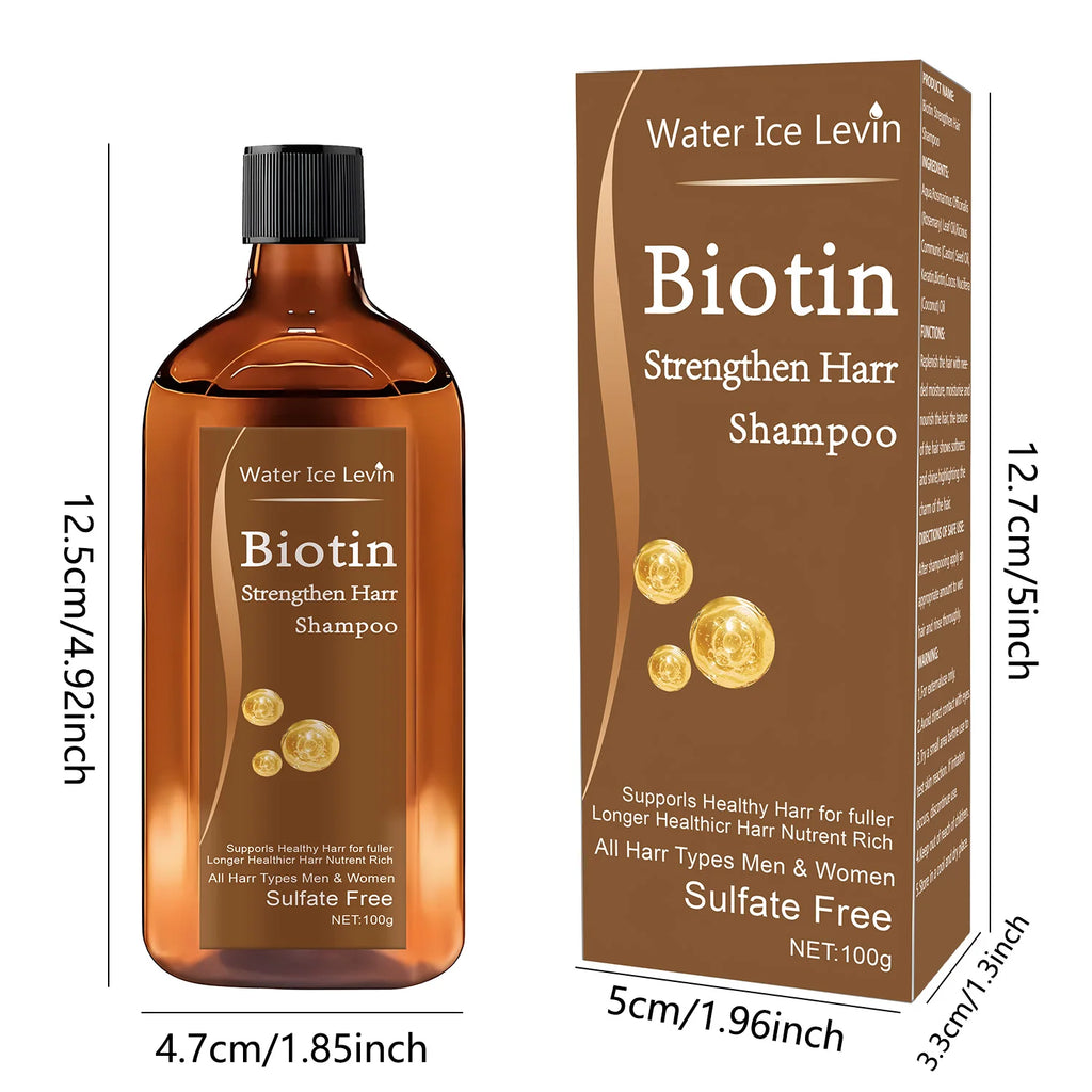 Biotin hair Growth shampoo anti-hair loss treatment for men and women rapid thickening and re-oil beauty health Oasis Select