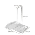 Kitchen Countertop Pot Lid And Spoon Rest Stainless Steel Holder Rack With Draining Tray Utensil Storage Stand Washing Basket Oasis Select silver color