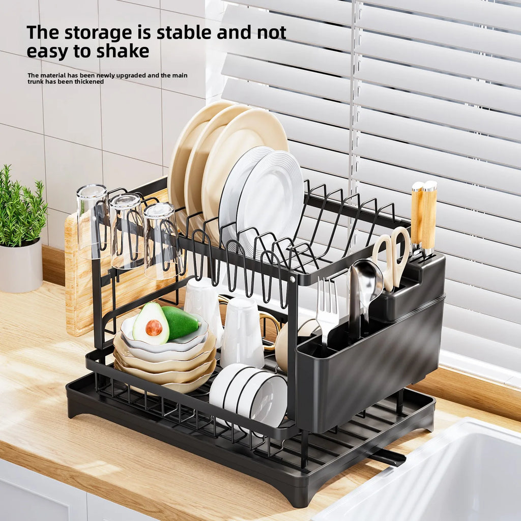 Foldable Kitchen Dish Storage Rack Tableware Drain Rack Plate Cutlery Drain Basket Sink Rack Cupboard Shelf Oasis Select
