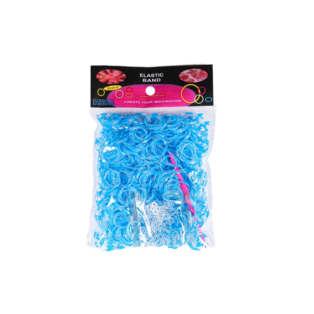 Loom Rubber Bands Bracelet Making Kids Elastic Weaving Lacing DIY