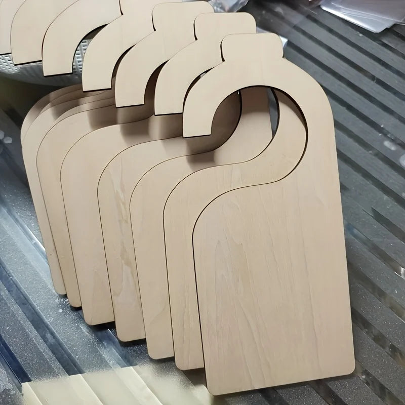 10 Pcs Blank Wooden Closet Dividers - Hanging Size Organizers for Home & Nursery Baby Clothes Racks Oasis Select