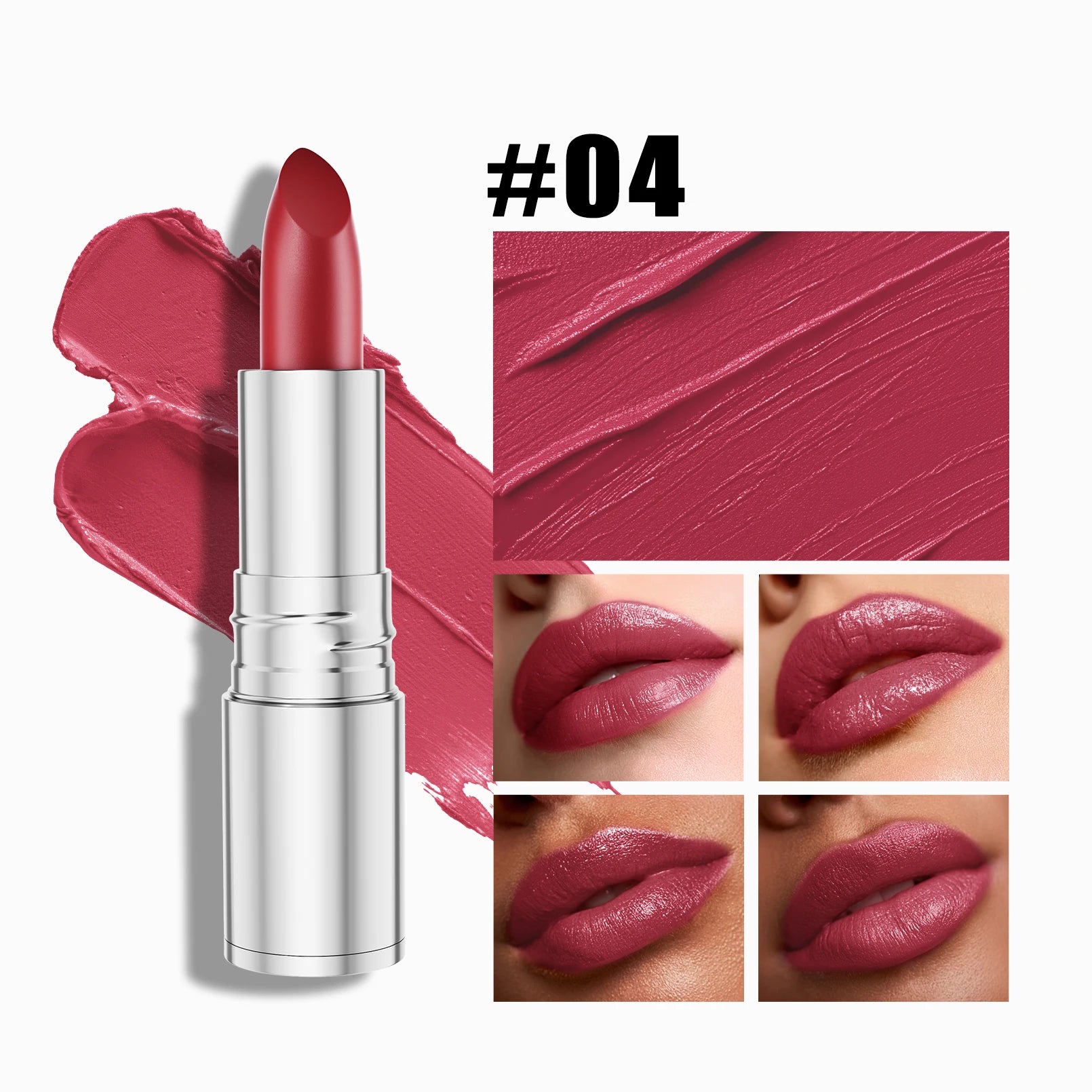 SNAILGIRL 6-Color Matte Lipstick – Waterproof Velvet Finish