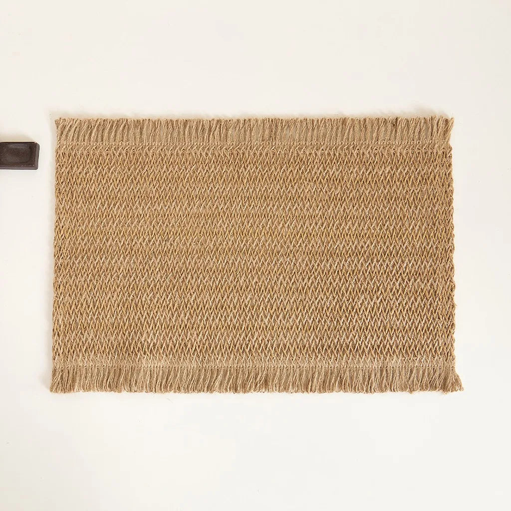 Woven Linen Placemat – Heat Insulating Dining Table Mat