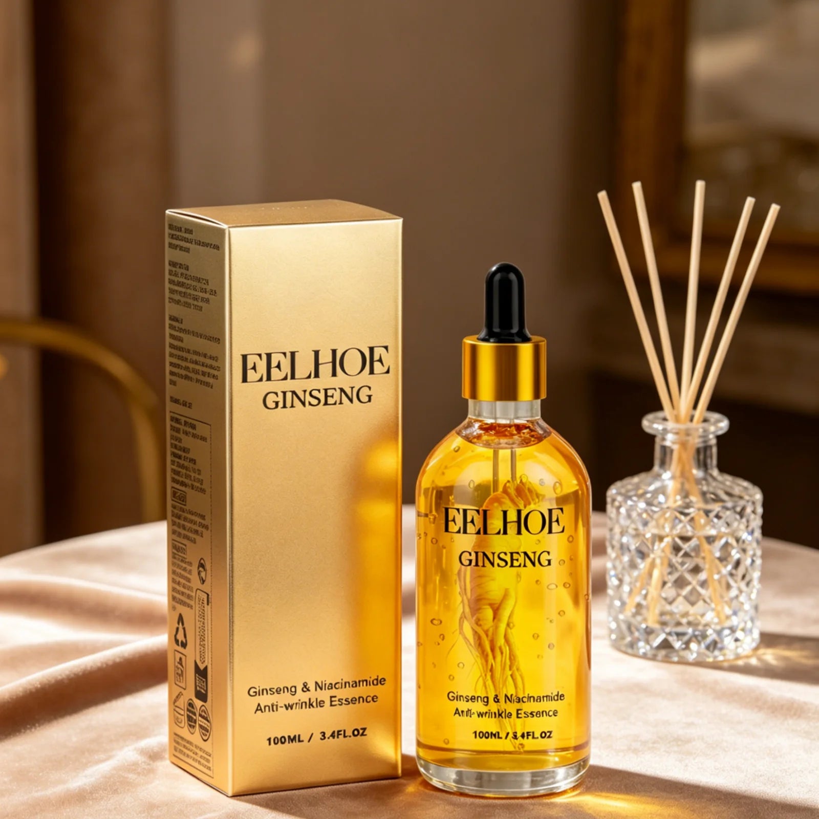 EELHOE Anti Wrinkle Essence Tightening Skin Revitalizing Long Lasting Moisturizing Smooth Skin Texture Youthful Glow Face Serum Oasis Select