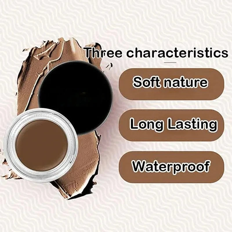 Waterproof 3D Eyebrow Pomade Gel – Natural Long-Lasting Brow Eyebrow Pomade Gel Oasis Select