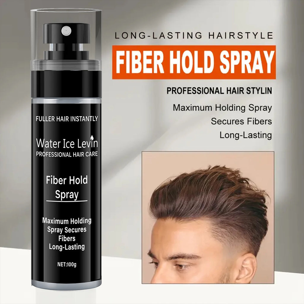 Fiber Spray, 100 ml - Easy to Use, Long-Lasting Volume and Texture, Suitable for All Hair Types, with a Natural and Full Appearance Oasis Select
