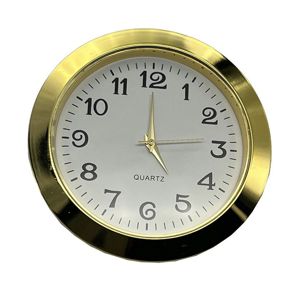 55mm Round Quartz Clock Insert – Arabic & Roman Numerals DIY DIY Clock Insert Oasis Select gold Arabic