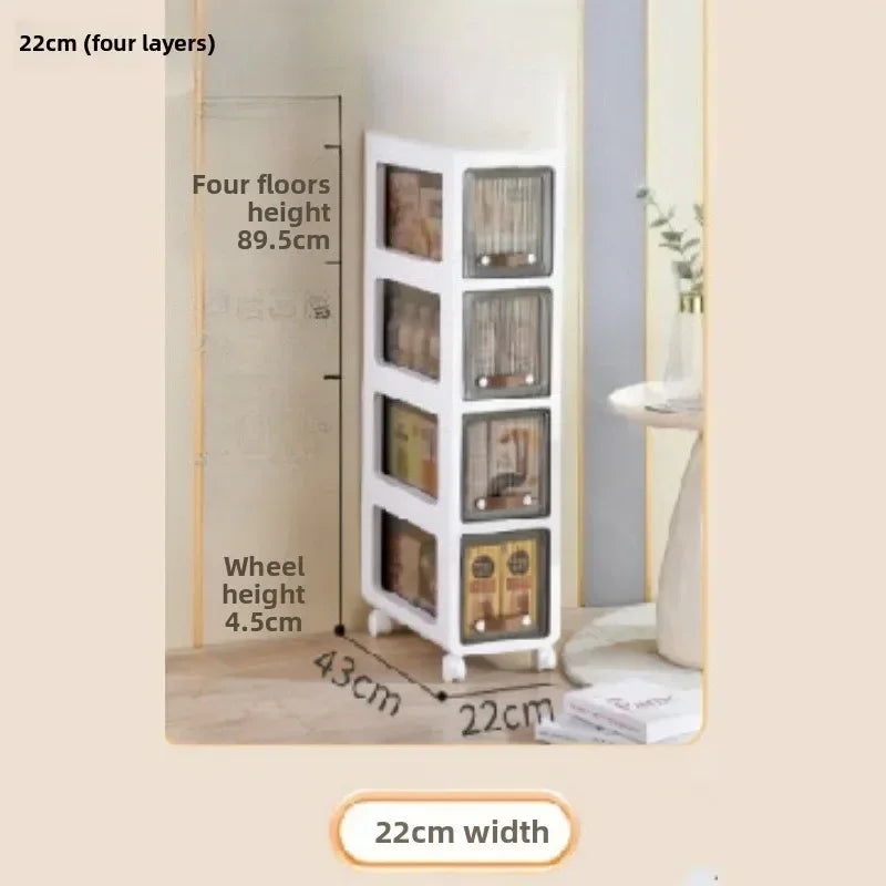 Multi-functional trolley household rack multi-layer removable desk drawer storage cabinet Oasis Select 22cmC