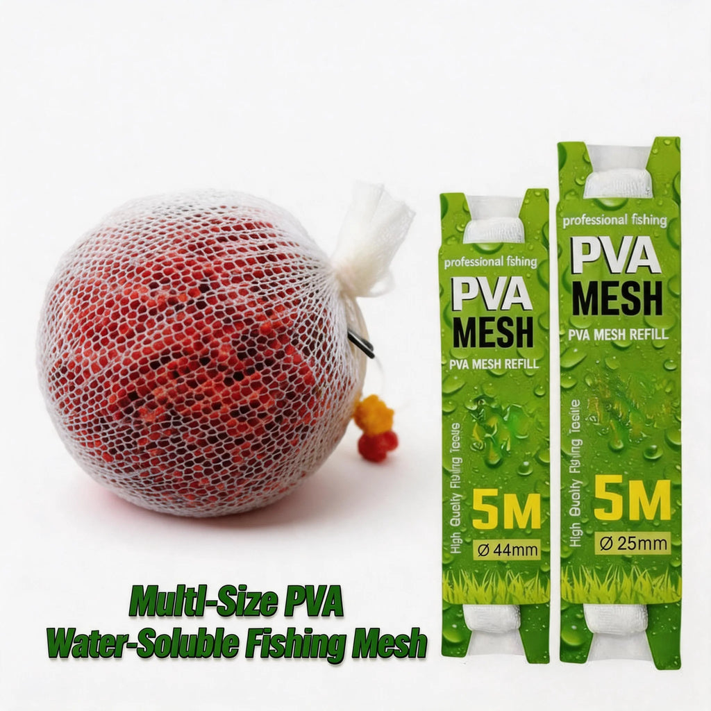 High-Quality 5M Mesh Water-soluble Fishing Nest 18/25/37/44MM Environmental Carp Fishing Feeder European Fishing Accessories Oasis Select