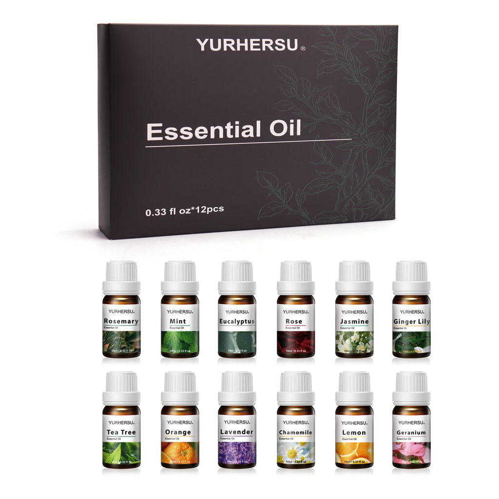 Rose & Ylang Ylang Essential Oil Set – Diffuser & Massage
