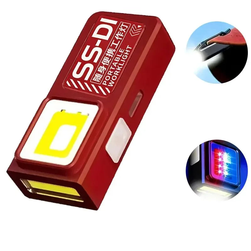 Mini COB LED Flashlight – 800 Lumen, Rechargeable & Waterproof EDC