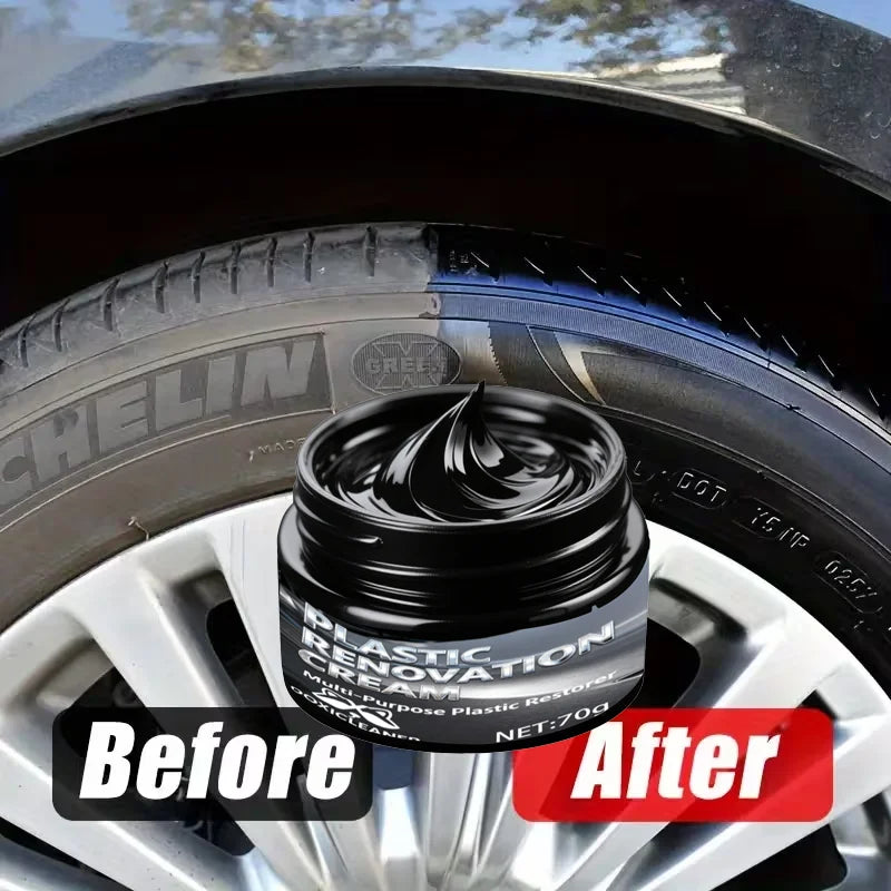 Plastic Repair Paste & Tire Shine | UV Protection 5-Min Fix Car Detailing Paste Oasis Select