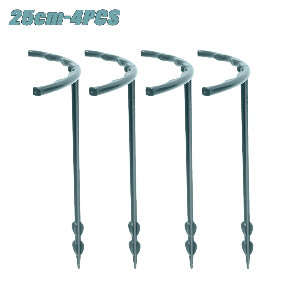1-28PC Greenhouse Plant Support Stakes Semi Circle Hoops for Indoor Outdoor Flowers Vine Trellis and Garden Bed Plant Protection Oasis Select 25cm-4pcs As Shown