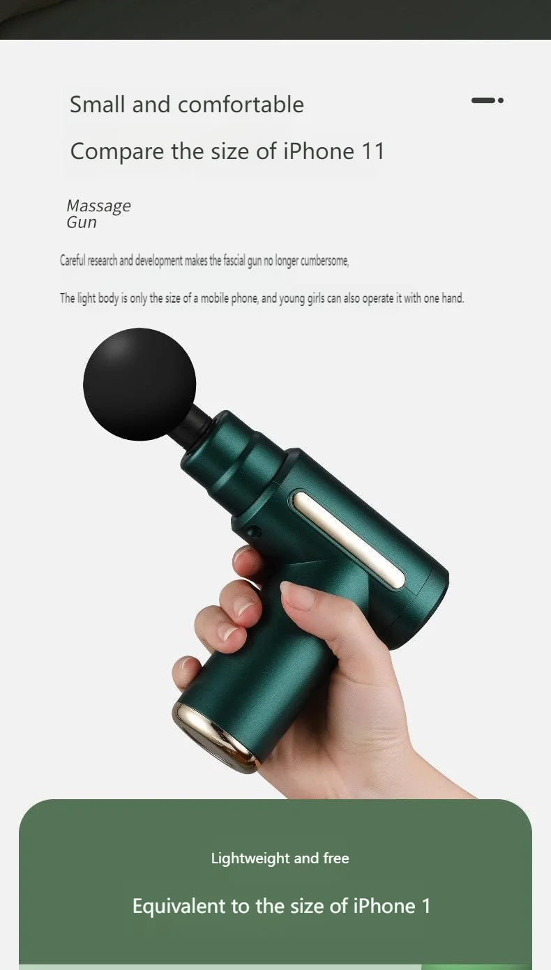 Portable Mini Massage Gun | USB Rechargeable | 24W Motor