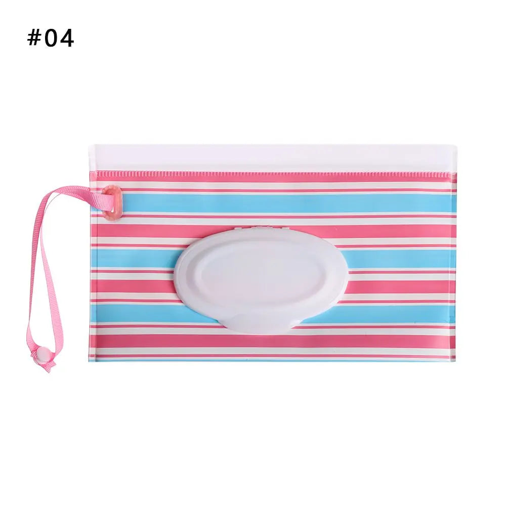 1pc Useful Outdoor Flip Cover Carrying Case Portable Baby Product Stroller Accessories Wet Wipes Bag Tissue Box Cosmetic Pouch Oasis Select 4