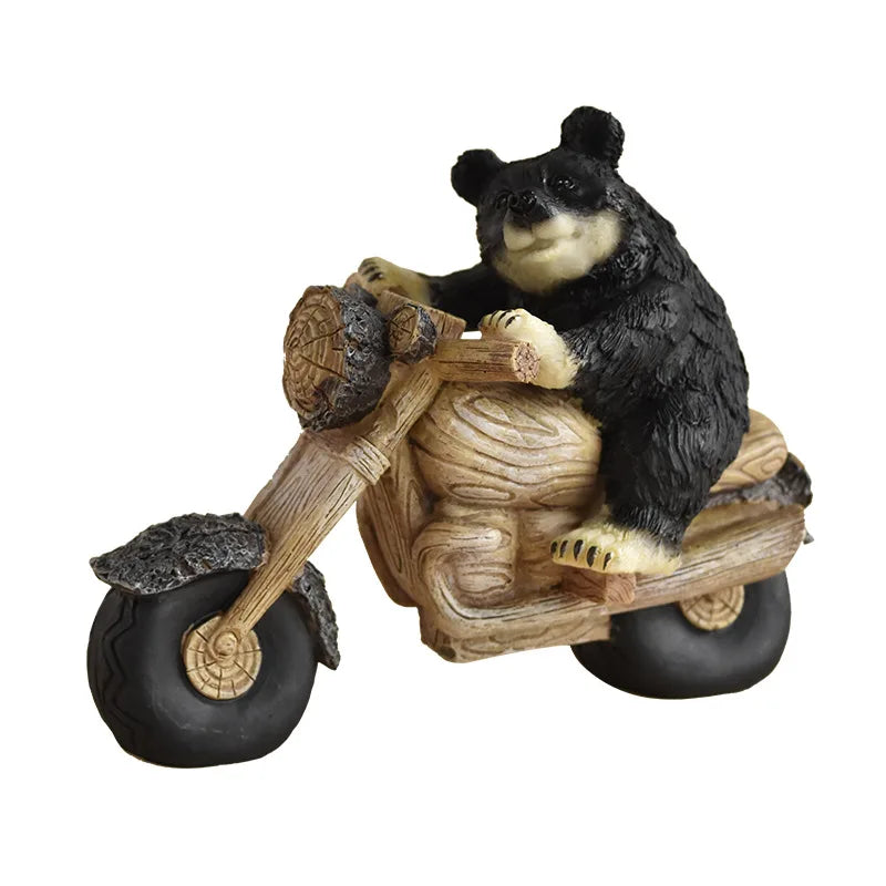 Black Bear Display Home Living Room TV Cabinet Porch Decoration Home Decor Desk Accessories Oasis Select