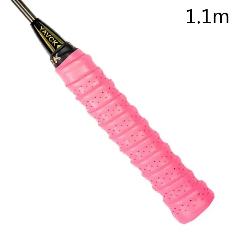 1/2/3pcs Badminton Racket Tennis Racket Fishing Rod Universal Laminated Keel Hand Glue Anti Slip Professional Racket Rubber Grip Oasis Select pink