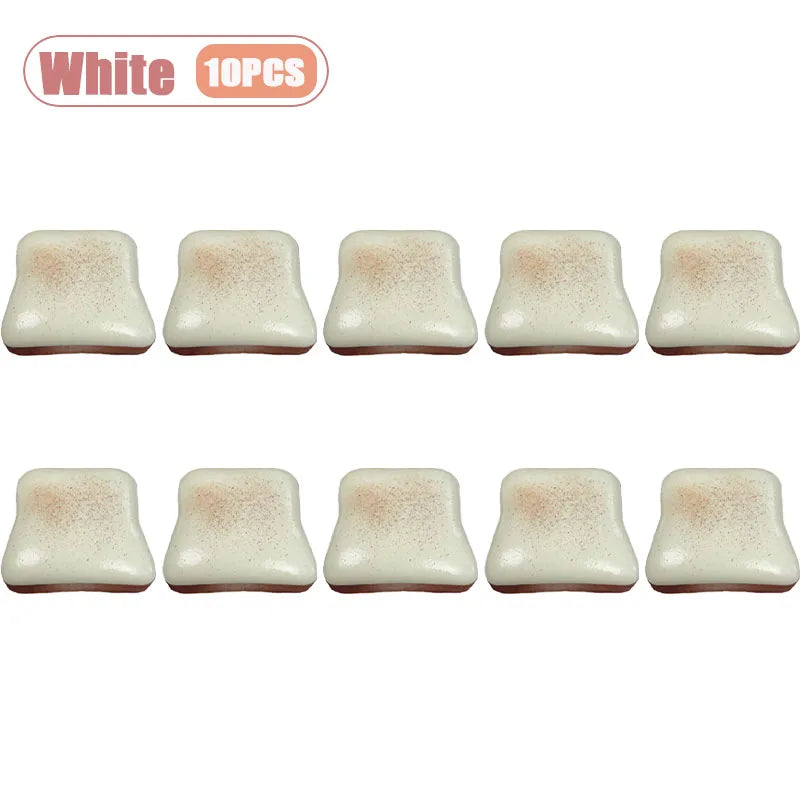 Ultra Soft Slow Rising Cream Toast Squishy Realistic Food Stress Relief Decompression Fidget Sensory Toy for Adults Novelty Gift