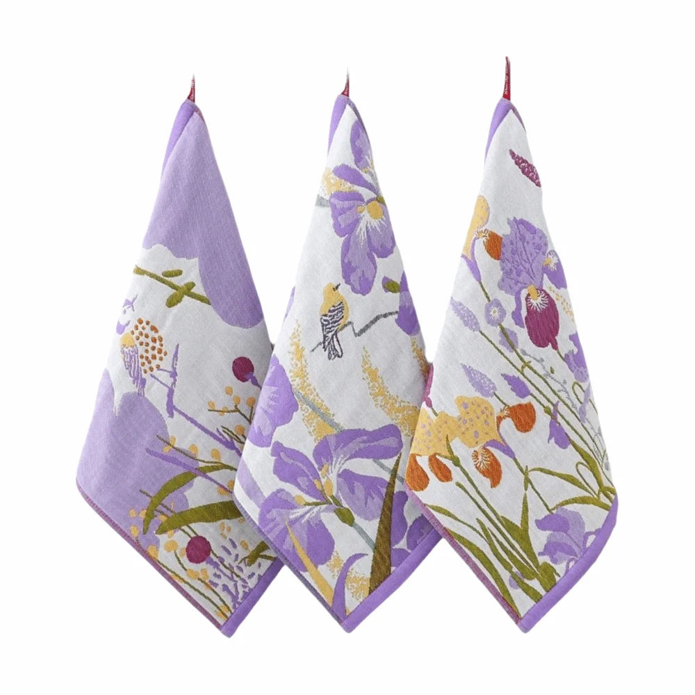 4-Layer Cotton Gauze Hand Towel 34x40cm – Quick Dry Kitchen Towel