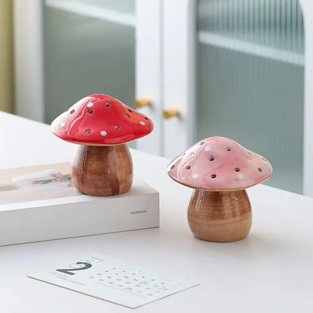 Ceramic Mushroom Night Light | Soft Glow Decorative Lamp